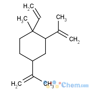 CAS No:515-13-9 1-ethenyl-1-methyl-2,4-bis(prop-1-en-2-yl)cyclohexane