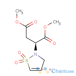 CAS No:515130-06-0 Butanedioic acid,2-(1,1-dioxido-2(3H)-isothiazolyl)-, 1,4-dimethyl ester, (2S)-
