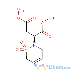 CAS No:515130-18-4 Butanedioic acid,2-(3,6-dihydro-1,1-dioxido-2H-1,2-thiazin-2-yl)-, 1,4-dimethyl ester, (2S)-