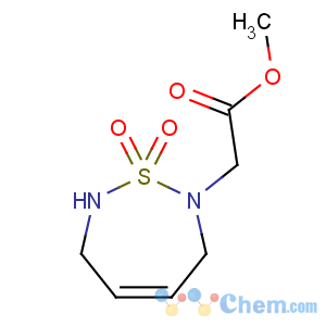 CAS No:515130-33-3 1,2,7-Thiadiazepine-2(3H)-aceticacid, 6,7-dihydro-, methyl ester, 1,1-dioxide