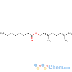 CAS No:51532-26-4 Octanoic acid,(2E)-3,7-dimethyl-2,6-octadien-1-yl ester