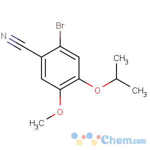 CAS No:515846-11-4 2-bromo-5-methoxy-4-propan-2-yloxybenzonitrile