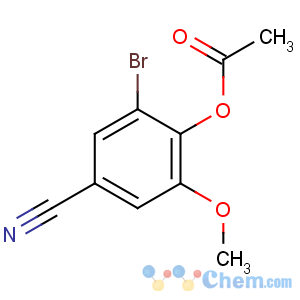 CAS No:515847-71-9 (2-bromo-4-cyano-6-methoxyphenyl) acetate