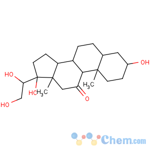 CAS No:516-42-7 (3R,5R,8S,9S,10S,13S,14S,17R)-17-[(1S)-1,2-dihydroxyethyl]-3,<br />17-dihydroxy-10,13-dimethyl-2,3,4,5,6,7,8,9,12,14,15,<br />16-dodecahydro-1H-cyclopenta[a]phenanthren-11-one