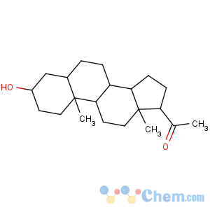 CAS No:516-55-2 1-(3-hydroxy-10,13-dimethyl-2,3,4,5,6,7,8,9,11,12,14,15,16,<br />17-tetradecahydro-1H-cyclopenta[a]phenanthren-17-yl)ethanone