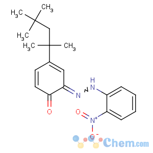 CAS No:51656-57-6 (6Z)-6-[(2-nitrophenyl)hydrazinylidene]-4-(2,4,<br />4-trimethylpentan-2-yl)cyclohexa-2,4-dien-1-one