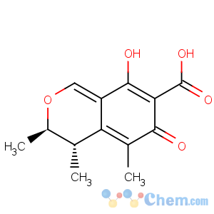 CAS No:518-75-2 3H-2-Benzopyran-7-carboxylicacid, 4,6-dihydro-8-hydroxy-3,4,5-trimethyl-6-oxo-, (3R,4S)-
