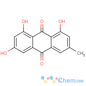 CAS No:518-82-1 1,3,8-trihydroxy-6-methylanthracene-9,10-dione