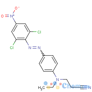 CAS No:51811-42-8 3-[4-[(2,<br />6-dichloro-4-nitrophenyl)diazenyl]-N-ethylanilino]propanenitrile