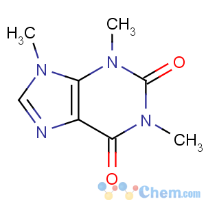 CAS No:519-32-4 1,3,9-trimethylpurine-2,6-dione