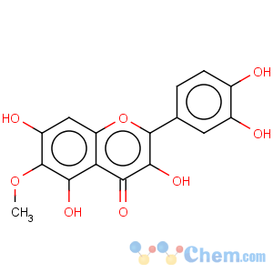 CAS No:519-96-0 4H-1-Benzopyran-4-one,2-(3,4-dihydroxyphenyl)-3,5,7-trihydroxy-6-methoxy-