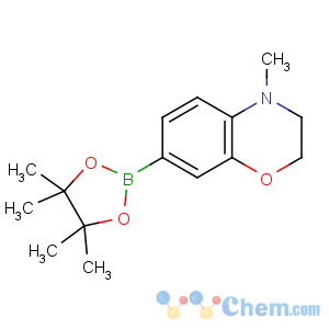 CAS No:519054-54-7 4-methyl-7-(4,4,5,5-tetramethyl-1,3,2-dioxaborolan-2-yl)-2,3-dihydro-1,<br />4-benzoxazine
