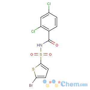 CAS No:519055-62-0 N-(5-bromothiophen-2-yl)sulfonyl-2,4-dichlorobenzamide