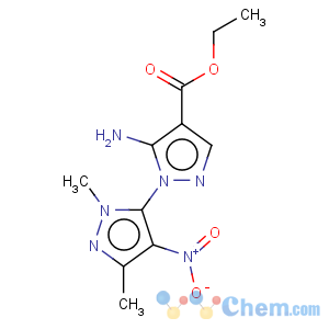 CAS No:519056-62-3 Ethyl 5-amino-1-(1,3-dimethyl-4-nitropyrazol-5-yl)pyrazole-4-carboxylate