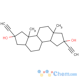 CAS No:52-74-4 A-Norandrostane-2,16-diol,2,16-diethynyl-, (2b,5a,16b)- (9CI)