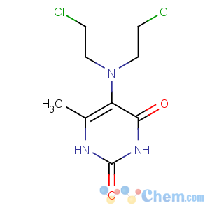 CAS No:520-09-2 5-[bis(2-chloroethyl)amino]-6-methyl-1H-pyrimidine-2,4-dione