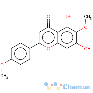 CAS No:520-12-7 4H-1-Benzopyran-4-one,5,7-dihydroxy-6-methoxy-2-(4-methoxyphenyl)-