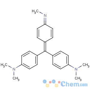 CAS No:52080-58-7 4-[[4-(dimethylamino)phenyl]-(4-methyliminocyclohexa-2,<br />5-dien-1-ylidene)methyl]-N,N-dimethylaniline
