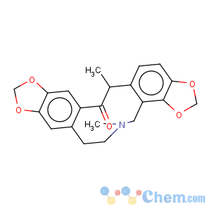 CAS No:521-85-7 Bis[1,3]benzodioxolo[4,5-c:5',6'-g]azecin-13(5H)-one,4,6,7,14-tetrahydro-5,14-dimethyl-, (14R)- (9CI)