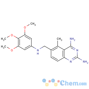 CAS No:52128-35-5 5-methyl-6-[(3,4,5-trimethoxyanilino)methyl]quinazoline-2,4-diamine