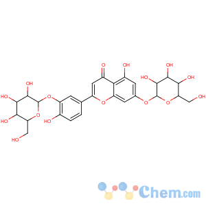 CAS No:52187-80-1 4H-1-Benzopyran-4-one,7-(b-D-glucopyranosyloxy)-2-[3-(b-D-glucopyranosyloxy)-4-hydroxyphenyl]-5-hydroxy-
