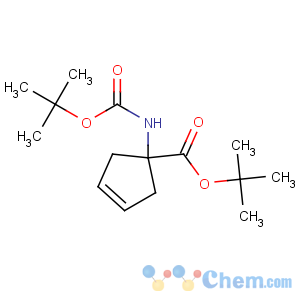 CAS No:521964-59-0 3-Cyclopentene-1-carboxylicacid, 1-[[(1,1-dimethylethoxy)carbonyl]amino]-, 1,1-dimethylethyl ester