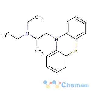 CAS No:522-00-9 N,N-diethyl-1-phenothiazin-10-ylpropan-2-amine