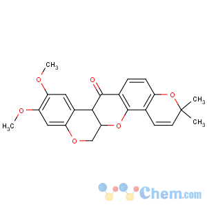 CAS No:522-17-8 3H-[1]Benzopyrano[3,4-b]pyrano[2,3-h][1]benzopyran-7(7aH)-one,13,13a-dihydro-9,10-dimethoxy-3,3-dimethyl-, (7aS,13aS)-
