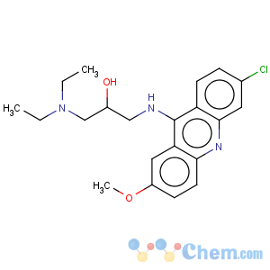 CAS No:522-20-3 2-Propanol,1-[(6-chloro-2-methoxy-9-acridinyl)amino]-3-(diethylamino)-