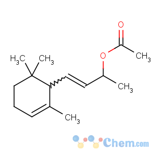 CAS No:52210-18-1 4-(2,6,6-trimethylcyclohex-2-en-1-yl)but-3-en-2-yl acetate