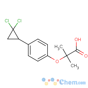 CAS No:52214-84-3 2-[4-(2,2-dichlorocyclopropyl)phenoxy]-2-methylpropanoic acid