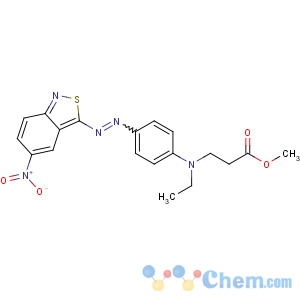 CAS No:52239-04-0 methyl<br />3-[N-ethyl-4-[(5-nitro-2,1-benzothiazol-3-yl)diazenyl]anilino]propanoate