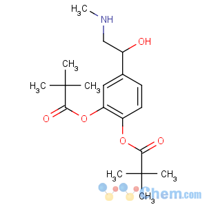 CAS No:52365-63-6 [2-(2,2-dimethylpropanoyloxy)-4-[1-hydroxy-2-(methylamino)ethyl]phenyl]<br />2,2-dimethylpropanoate