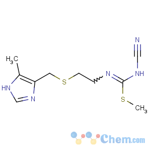 CAS No:52378-40-2 methyl<br />N-cyano-N'-[2-[(5-methyl-1H-imidazol-4-yl)methylsulfanyl]ethyl]<br />carbamimidothioate