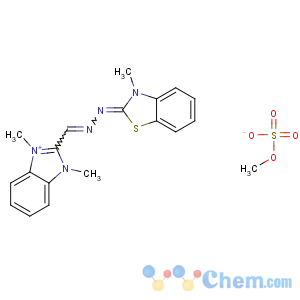 CAS No:52435-14-0 N-[(1,3-dimethylbenzimidazol-3-ium-2-yl)methylideneamino]-3-methyl-1,<br />3-benzothiazol-2-imine