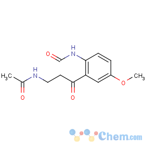 CAS No:52450-38-1 Acetamide,N-[3-[2-(formylamino)-5-methoxyphenyl]-3-oxopropyl]-