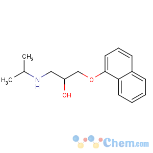CAS No:525-66-6 1-naphthalen-1-yloxy-3-(propan-2-ylamino)propan-2-ol