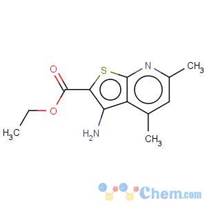CAS No:52505-56-3 Thieno[2,3-b]pyridine-2-carboxylicacid, 3-amino-4,6-dimethyl-, ethyl ester