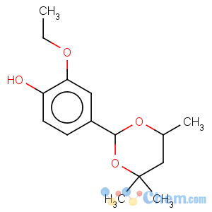 CAS No:52514-67-7 Phenol,2-ethoxy-4-(4,4,6-trimethyl-1,3-dioxan-2-yl)-