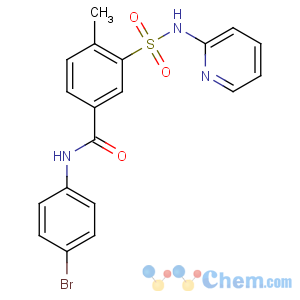 CAS No:5253-07-6 N-(4-bromophenyl)-4-methyl-3-(pyridin-2-ylsulfamoyl)benzamide