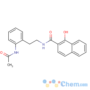 CAS No:5254-41-1 N-[2-(2-acetamidophenyl)ethyl]-1-hydroxynaphthalene-2-carboxamide