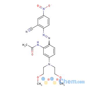 CAS No:52549-57-2 N-[5-[bis(2-methoxyethyl)amino]-2-[(2-cyano-4-nitrophenyl)diazenyl]<br />phenyl]acetamide