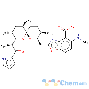 CAS No:52665-69-7 4-Benzoxazolecarboxylicacid,5-(methylamino)-2-[[(2R,3R,6S,8S,9R,11R)-3,9,11-trimethyl-8-[(1S)-1-methyl-2-oxo-2-(1H-pyrrol-2-yl)ethyl]-1,7-dioxaspiro[5.5]undec-2-yl]methyl]-