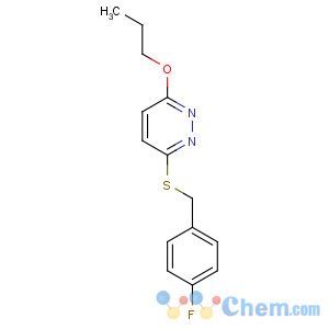 CAS No:5273-54-1 Pyridazine,3-[[(4-fluorophenyl)methyl]thio]-6-propoxy-