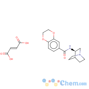 CAS No:527680-56-4 n-(3r)-1-azabicyclo[2.2.2]oct-3-yl-2,3-dihydro-1,4-benzodioxin-6-carboxamide fumarate
