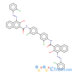 CAS No:5280-74-0 2-Naphthalenecarboxamide,N,N'-(3,3'-dichloro[1,1'-biphenyl]-4,4'-diyl)bis[4-[2-(2-chlorophenyl)diazenyl]-3-hydroxy-