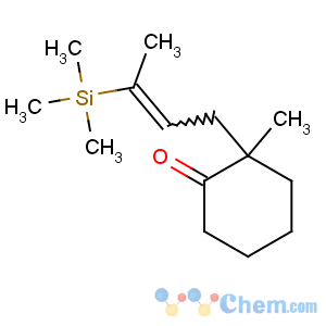 CAS No:52815-01-7 2-methyl-2-(3-trimethylsilylbut-2-enyl)cyclohexan-1-one