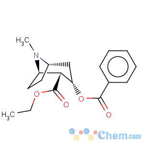 CAS No:529-38-4 8-Azabicyclo[3.2.1]octane-2-carboxylicacid, 3-(benzoyloxy)-8-methyl-, ethyl ester, (1R,2R,3S,5S)-