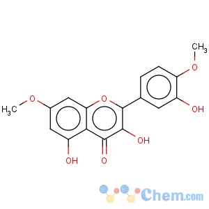 CAS No:529-40-8 4H-1-Benzopyran-4-one,3,5-dihydroxy-2-(3-hydroxy-4-methoxyphenyl)-7-methoxy-