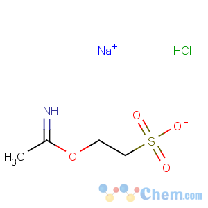 CAS No:52914-43-9 Ethanesulfonic acid,2-(1-iminoethoxy)-, sodium salt, hydrochloride (1:1:1)